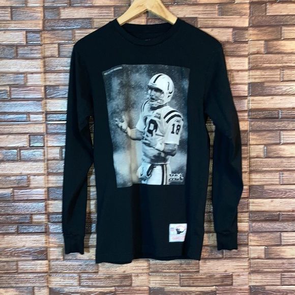 Mitchell & Ness x Super Bowl Peyton Manning Long Sleeve  Small T-Shirt - Picture 1 of 9